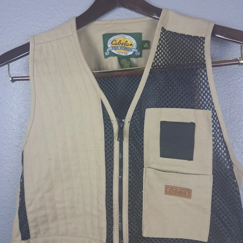 Cabela Shooting Vest M Womens Mesh Sports Hunting Fishing Pockets Outdoors - Picture 4 of 9